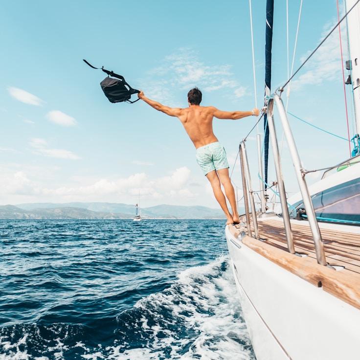 Evening revelry at sea